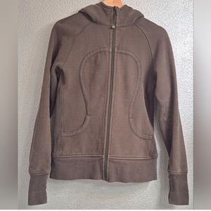 Lululemon Women's Olive Green Scuba Full Zip Hoodie  Size 10